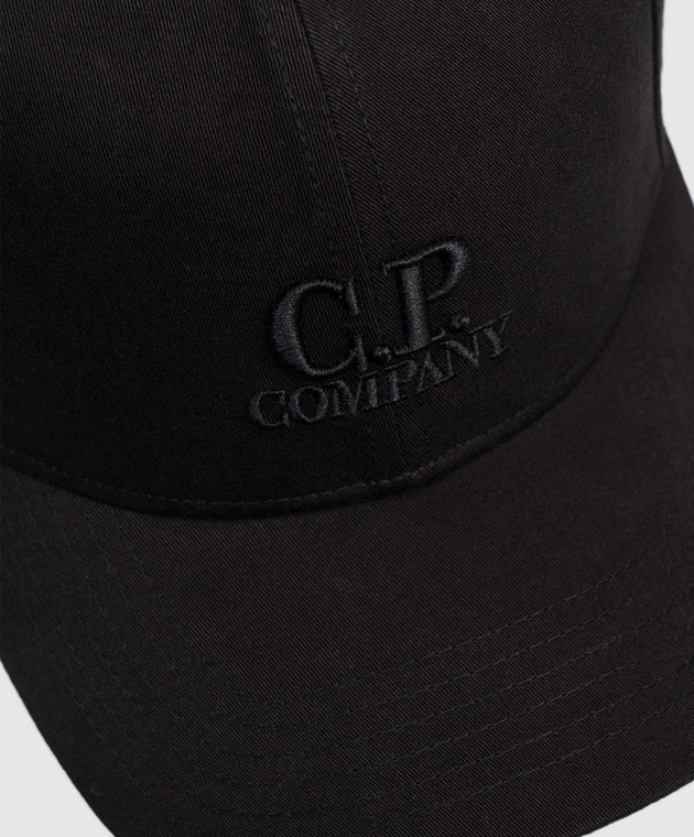 C.P. Company Чорна кепка з логотипом MAC225A006288A зображення 4