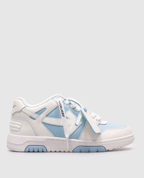 Off-White Блакитні шкіряні кросівки Out OF Office OWIA259C99LEA014