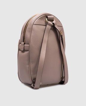 Gianni Chiarini Бежевый кожаный рюкзак с логотипом ZN11182GRN