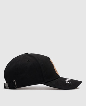 Palm Angels Черная кепка Bear in mind с вышивкой логотипа PMLB108S25FAB004