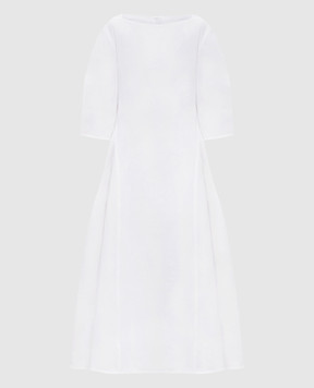 Jil Sander Белое платье миди из льна J04CT0115J60001