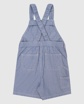 Moncler ENFANT Дитячий блакитний комбінезон з нашивкою логотипа K19512G00001596RS