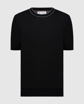 Brunello Cucinelli Черная футболка M29802030