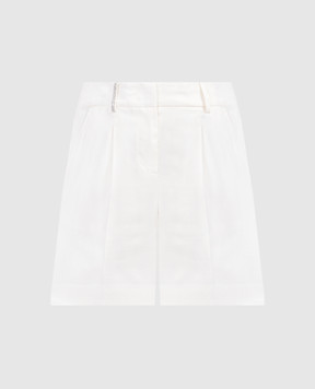 Peserico Белые шорты с цепочкой мониль E0412103344