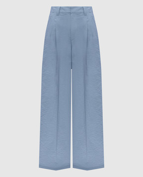 Brunello Cucinelli Блакитні штани з ланцюжком моніль M0F79P8853