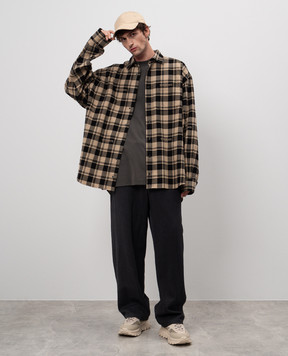 Vetements Сіра футболка з принтом напису UA65TR670Gm