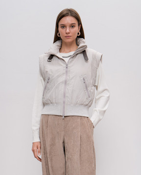 Brunello Cucinelli Бежевый жилет с цепочкой мониль MB5747984P