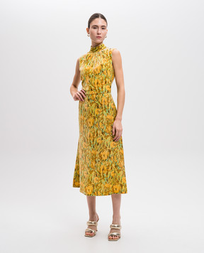 Prada Жовта сукня міді P35A2G