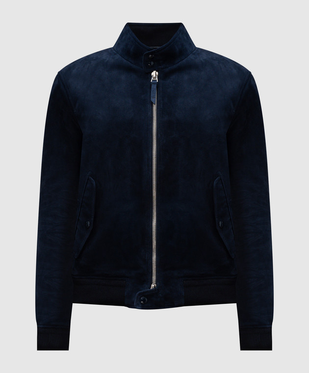 Tom Ford - Синяя замшевая куртка LBG003LMS003S23 купить в Symbol
