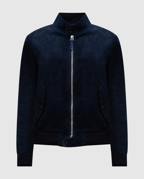Tom Ford Синяя замшевая куртка LBG003LMS003S23