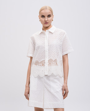 Twinset Белая блуза в вышивку бродере 251LM2VAA