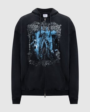 Vetements Чорна спортивна куртка з принтом UCF76ZU800B