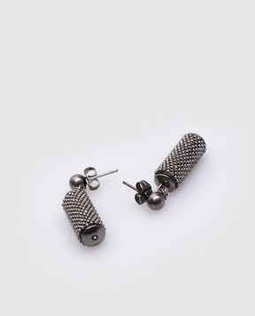 Peserico Сірі сережки з ланцюжком моніль S35452C0CC458