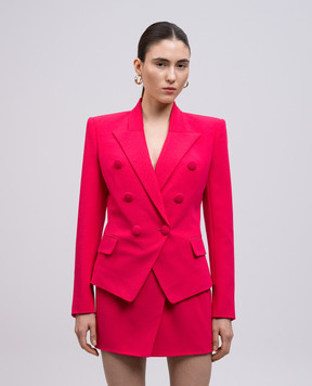 Balmain Рожевий двобортний жакет EF0SI505VB00