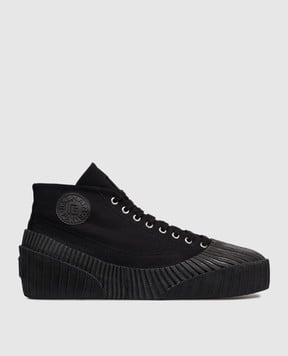 Balmain Чорні кеди Riff Low з нашивкою логотипа FM1VI392TCNS