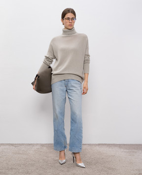 Allude Серый свитер из кашемира 25511156