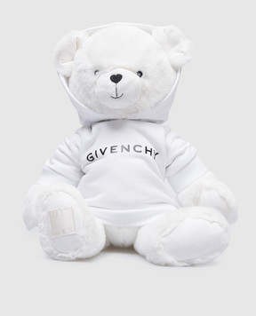 Givenchy Дитяча біла м'яка іграшка ведмедик з логотипом H30515