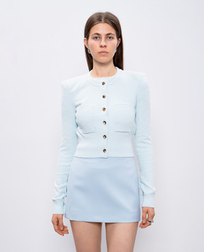 WARDROBE.NYC Блакитний укорочений кардиган W4081PC