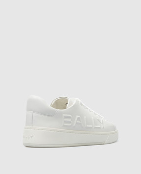 Bally Белые кожаные кеды Raise с логотипом MSK09LVT005