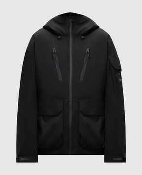 Mackage Черная горнолыжная куртка с логотипом патча ROHAN