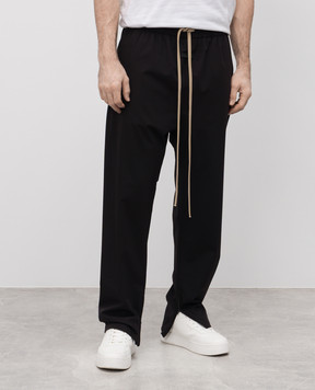 Fear of God Чорні штани з патчем логотипа FGE240404PON