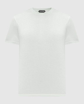 Tom Ford Зелена футболка з монограмою логотипа JCS004JMT002S23
