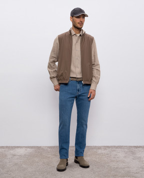 Loro Piana Бежева футболка FAO9909