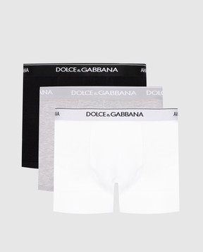 Dolce&Gabbana Набір трусів-боксерів з візерунком логотипа M9D82JONN95