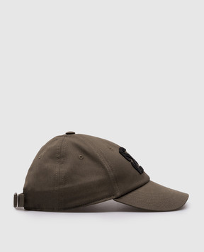 Off-White Кепка кольору хакі з нашивкою логотипа Arrow OMLB069F24FAB006