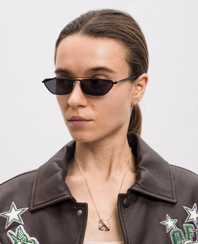 Off-White Золотая цепочка с логотипом логотип OWOB13OS25MET001