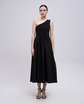 Twinset Чорна сукня міді на плече 251TT3090