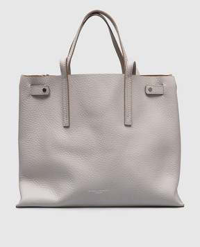 Gianni Chiarini Біла шкіряна сумка-тоут Altea з логотипом BS10967RNGDBL