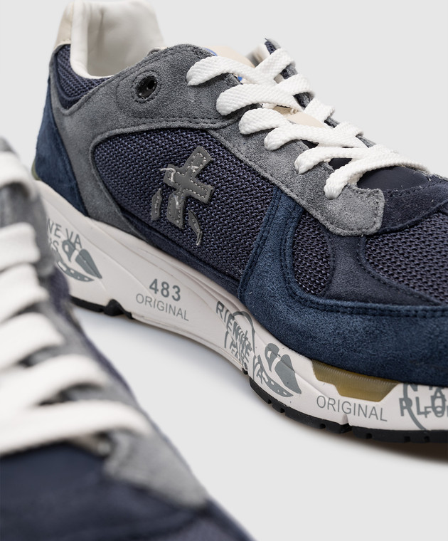 Premiata Синие комбинированные кроссовки MASE MASE изображение 5