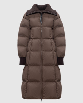 Moncler Коричневий пуховик Brerelle J20931C0003459815