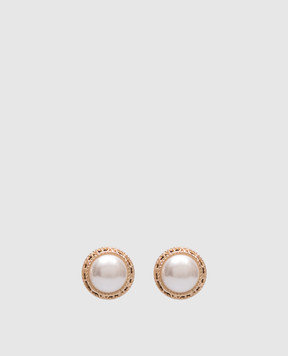 Twinset Белые серьги с логотипом 251TO5382