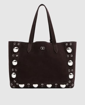 Valentino Коричневая замшевая сумка-тоут NELLCÔTE 6W0B0R79JET