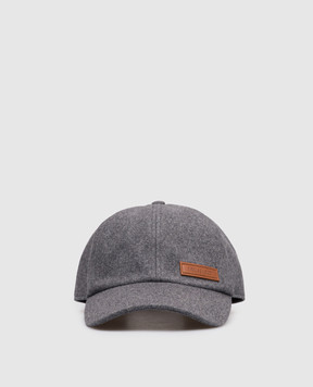 Trussardi Сіра кепка з вовною з логотипом E001C000007NXHB04T98