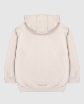Balmain Дитяча бежева спортивна куртка з логотипом BX4P50Z31831214