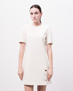 Twinset Біла сукня міні з логотипом 251TP2133