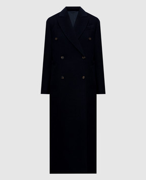 Brunello Cucinelli Синє пальто з вовни MD5919894P