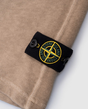 Stone Island Дитячі бежеві шорти з логотипом K1S166200002S00604