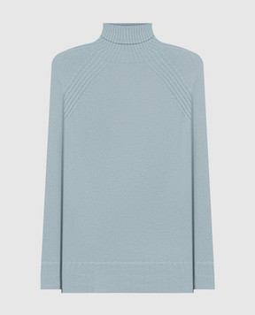 Twinset Блакитний светр з вовни та кашеміру 242TP3717