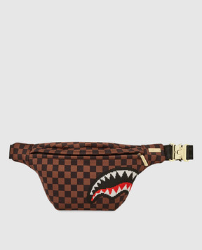 Sprayground Детская коричневая поясная сумка Sharks In Paris 910B6841NSZ