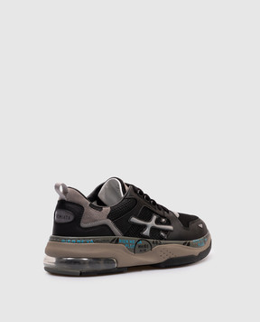 Premiata Черные комбинированные кроссовки DRAKE DRAKE