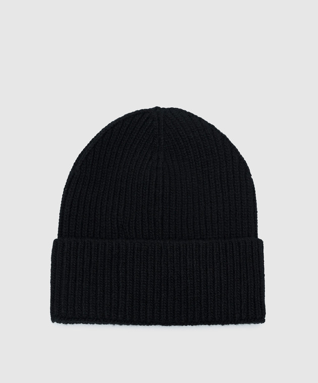 Bally Черная шапка из шерсти с нашивкой логотипа M8BA252KWO039 изображение 3