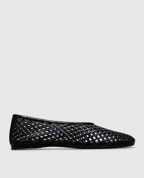 PROENZA SCHOULER Чорні шкіряні балетки Tee з перфорацією SH251015AL001FC