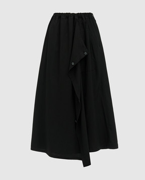 Y`S Yamamoto Черная юбка с двойной контструкцией YSS12200