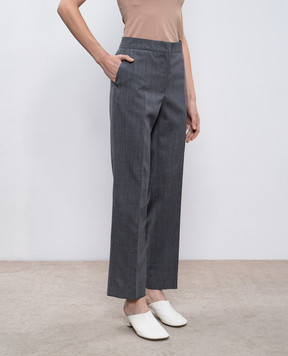 Jil Sander Сірі чіноси з вовни J02KA0303J40171