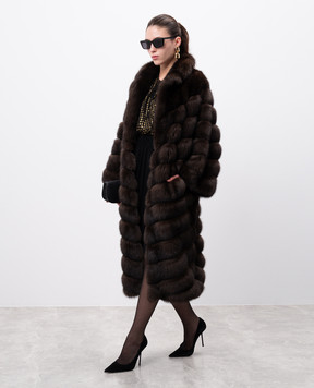 Red Valentino Чорна блуза подвійної конструкції QR0AB26541J