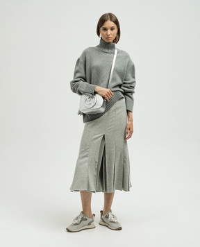 Ermanno Scervino Сіра спідниця з вовни з плісуванням D432O714HFE